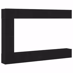 vidaXL Set mobile TV 9 pcs Rovere nero 30.5 x 30 x 110 cm - Vista aggiuntiva 2