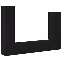 vidaXL Set mobile TV 6 pcs Rovere nero 30.5 x 30 x 110 cm - Vista aggiuntiva 2