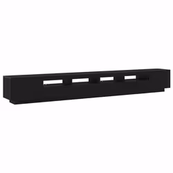 vidaXL Mobile TV 3 pcs Nero 300 x 35 x 40 cm Legno multistrato - Vista aggiuntiva 2