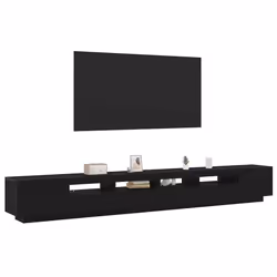 vidaXL Mobile TV 3 pcs Nero 300 x 35 x 40 cm Legno multistrato - Vista aggiuntiva 3