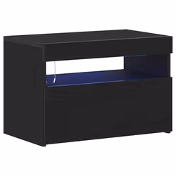 vidaXL Armadio da Notte Rovere nero 60 x 35 x 40 cm Legno multistrato - Vista aggiuntiva 2