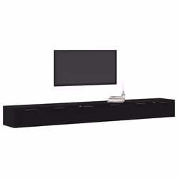 vidaXL Armadietto a muro 2 pcs Rovere nero 102 x 30 x 20 cm - Vista aggiuntiva 3