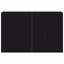 vidaXL Mobile a muro 2 pcs Legno vecchio 160 x 34 x 90 cm - Vista aggiuntiva 2