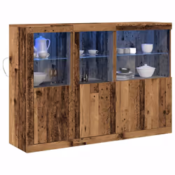 vidaXL Credenza Legno vecchio 142.5 x 37 x 100 cm Legno multistrato - Vista aggiuntiva 3