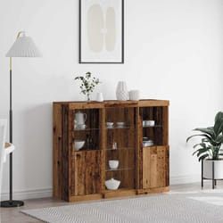 vidaXL Credenza Legno vecchio 123 x 37 x 100 cm Legno multistrato