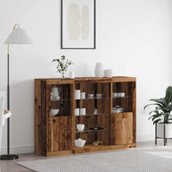 vidaXL Credenza Legno vecchio 142.5 x 37 x 100 cm Legno multistrato
