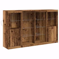 vidaXL Credenza Legno vecchio 163 x 37 x 100 cm Legno multistrato - Vista aggiuntiva 2