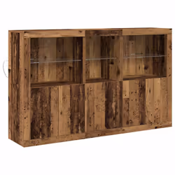 vidaXL Credenza Legno vecchio 162 x 37 x 100 cm Legno multistrato - Vista aggiuntiva 2