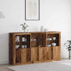 vidaXL Credenza Legno vecchio 181.5 x 37 x 100 cm Legno multistrato