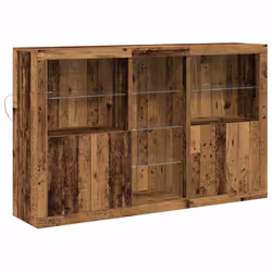 vidaXL Credenza Legno vecchio 162 x 37 x 100 cm Legno multistrato - Vista aggiuntiva 2
