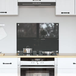 Schienale Cucina Grigio Scuro 70x50x0,6 cm Vetro Temperato Vidaxl