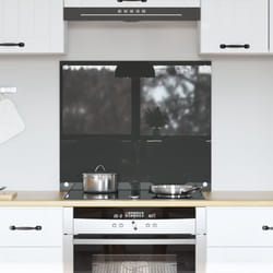 Schienale Cucina Grigio Scuro 70x60x0,6 cm in Vetro Temperato Vidaxl