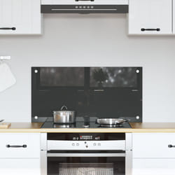 Schienale Cucina Grigio Scuro 80x40x0,6 cm in Vetro Temperato Vidaxl