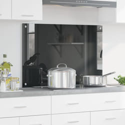 Schienale Cucina Grigio Scuro 90x60x0,6 cm in Vetro Temperato Vidaxl