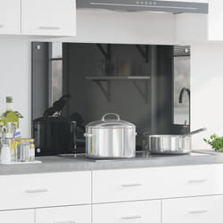 Schienale da cucina grigio scuro 100x60x0,6 cm in vetro temperato Vidaxl