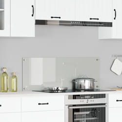 Schienale da Cucina Clear 110x40x0.6 cm in Vetro Temperato Vidaxl