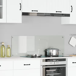 Schienale Cucina Trasparente 120x40x0,6 cm in Vetro Temperato Vidaxl