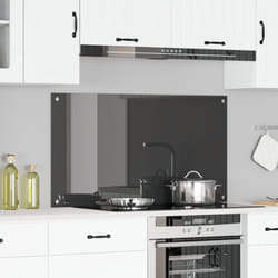 Schienale da cucina grigio scuro 110x60x0,6 cm in vetro temperato Vidaxl