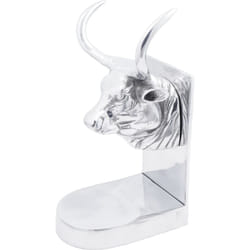 Vidaxl - Fermalibri 2 pz Argento 17x15x27 cm Alluminio Toro