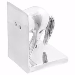 vidaXL Fermalibri 2 pcs Argento 11 x 14 x 25 cm Alluminio - Vista aggiuntiva 2