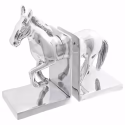 vidaXL Fermalibri 2 pcs Argento 11 x 14 x 25 cm Alluminio - Vista aggiuntiva 3