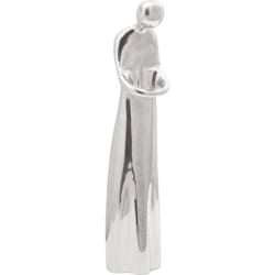 Scultura Argento 10x16x49 cm Alluminio Vidaxl