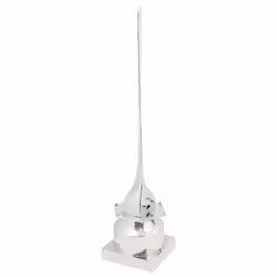 vidaXL Scultura Argento 26 x 26 x 110 cm Alluminio - Vista aggiuntiva 3