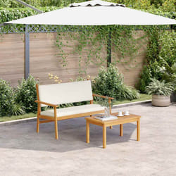 vidaXL Panchina da giardino Marrone Legno massello di acacia