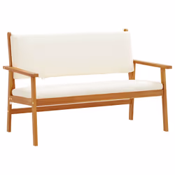 vidaXL Panchina da giardino Marrone Legno massello di acacia - Vista aggiuntiva 2