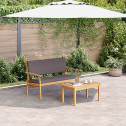 vidaXL Panchina da giardino Marrone Legno massello di acacia