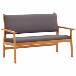 vidaXL Panchina da giardino Marrone Legno massello di acacia - Vista aggiuntiva 2