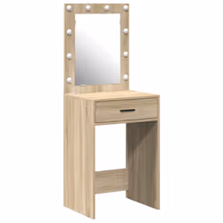vidaXL Tavolo da trucco con cassetto rovere sonoma 50 x 41 x 135 cm - Vista aggiuntiva 2