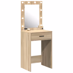 vidaXL Tavolo da trucco con cassetto rovere sonoma 50 x 41 x 135 cm - Vista aggiuntiva 3