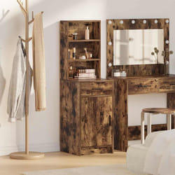 vidaXL Credenza Rovere fumo 40 x 40,5 x 135 cm Legno multistrato