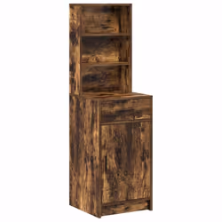 vidaXL Credenza Rovere fumo 40 x 40,5 x 135 cm Legno multistrato - Vista aggiuntiva 2