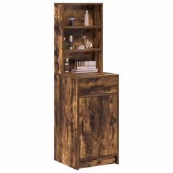 vidaXL Credenza Rovere fumo 40 x 40,5 x 135 cm Legno multistrato - Vista aggiuntiva 3