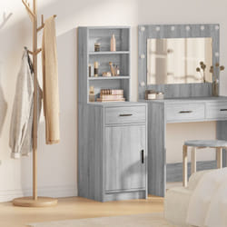 Vidaxl - Highboard Grigio Sonoma 40x41x135 cm Legno Ingegnerizzato