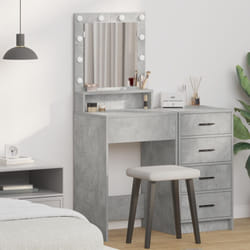 Vidaxl - Toletta con luci led Grigio Cemento 50x41x135 cm