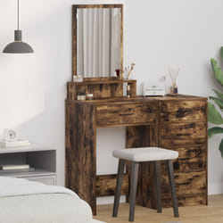 Vidaxl - Toeletta con cassetti in rovere scuro 50x41x140 cm