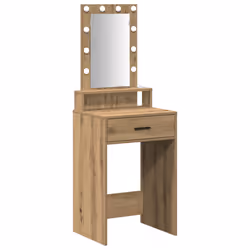 vidaXL Tavolo da Trucco Marrone 50 x 41 x 140 cm Legno multistrato - Vista aggiuntiva 2