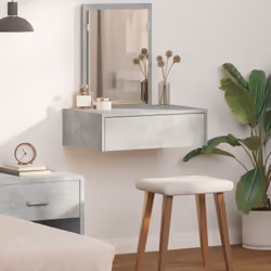 Questo tavolo da toeletta a muro combina un look classico con esigenze pratiche, rendendolo ideale per camere da letto o aree ...