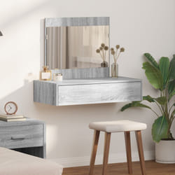 Vidaxl - Tavolo da trucco a muro grigio sonoma 83x40x70 cm