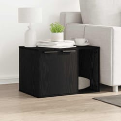 vidaXL Recinto Lettiera Gatti Rovere Nero 60x40x40 cm in Truciolato