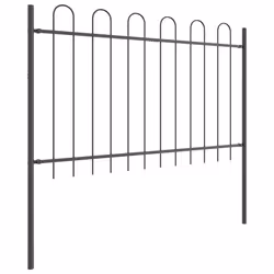 vidaXL Recinzione per Giardino Grigio 3.4 x 1 m - Vista aggiuntiva 3