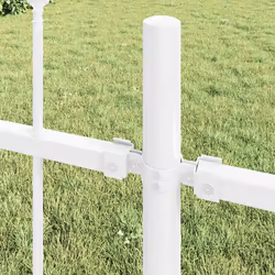 vidaXL Recinzione per Giardino Bianco 5.1 x 0.8 m - Vista aggiuntiva 3