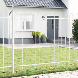 vidaXL Recinzione per Giardino Bianco 5.1 x 1.5 m