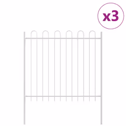 vidaXL Recinzione per Giardino Bianco 5.1 x 1.5 m - Vista aggiuntiva 2