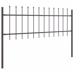 vidaXL Recinzione per Giardino Grigio 6.8 x 0.6 m - Vista aggiuntiva 3