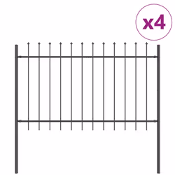 vidaXL Recinzione per Giardino Grigio 6.8 x 1.2 m - Vista aggiuntiva 2
