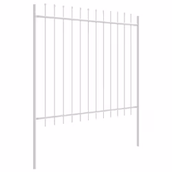 vidaXL Recinzione per Giardino Bianco 6.8 x 1.5 m - Vista aggiuntiva 3